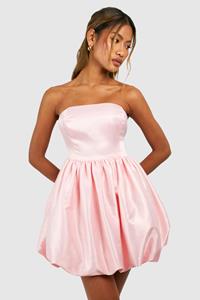 Boohoo Strapless Mini Jurk, Pink