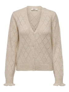 Jacqueline de Yong Letty l/s v-neck struc cardi knt