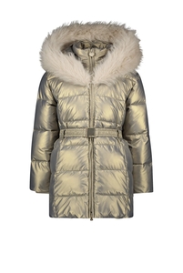 Le Chic Meisjes winterjas met capuchon en fur kraag bodette gorgeous