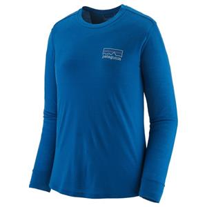 Patagonia  Women's L/S Cap Cool Merino Graphic Shirt - Merinoshirt, blauw