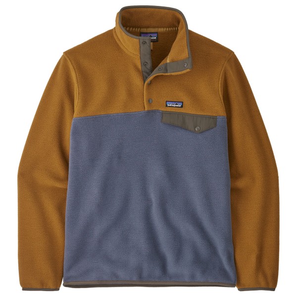 Patagonia - Lightweight Synch Snap-T P/O - Fleecetrui, bruin/blauw