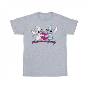 Disney meisjes Lilo en Stitch Ohana hart met engel katoenen T-shirt 5-6 Years