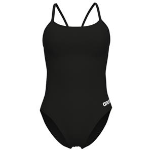 Arena  Women's Swimsuit Lace Back Solid - Badpak, zwart