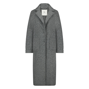 Nukus Fw24059 3 mace coat boucle grey