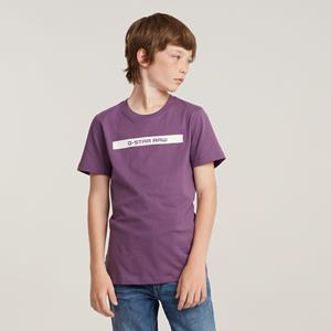 G-Star RAW Kids T-Shirt Regular - Paars - Heren