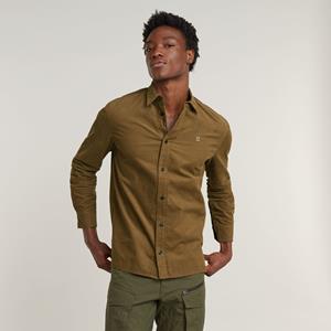 G-Star RAW Clean Regular Shirt - Bruin - Heren