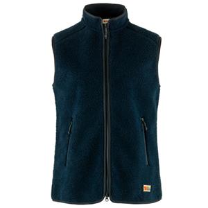 Fjällräven  Women's Vardag Pile Fleece Vest - Fleecebodywarmer, blauw/zwart