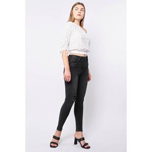 Banny Jeans Antraciet superskinny fit jeansbroek voor dames