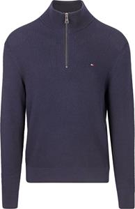 Tommy Hilfiger Half Zip Kabel Pullover Navy