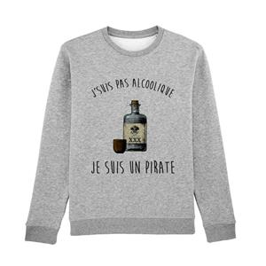 Enkr Herensweater - IK BEN GEEN ALCOHOL, IK BEN EEN PIRAAT