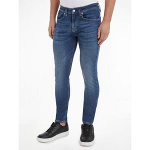 Calvin Klein Skinny fit jeans Skinny met leren badge