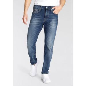 Bruno Banani Tapered jeans Callan Met leren badge