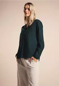 Street One Basic blouse in effen kleur