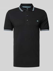 Christian Berg Men Poloshirt met labeldetail