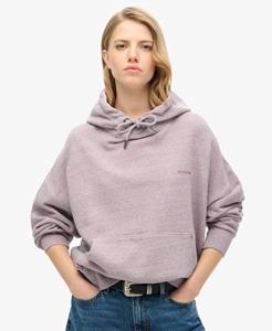 Superdry Vrouwen Essential Logo Overdyed Hoodie Roze