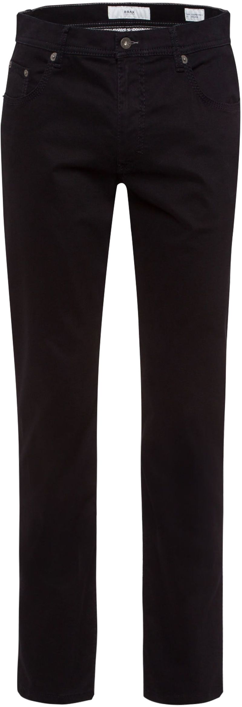 BRAX Broek Cooper Fancy Perma Zwart