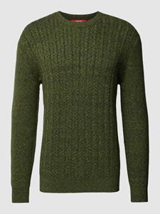 Esprit collection Gebreide pullover met ribboorden