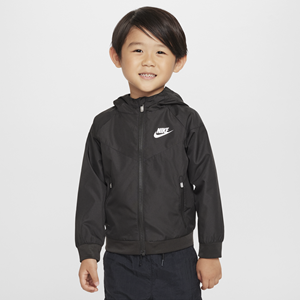 Nike Sportswear Windrunner peuterjack met rits - Zwart