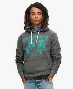 Superdry Mannen Outdoor Hoodie met Print Grijs