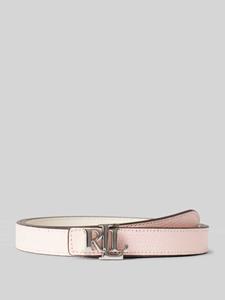 Lauren Ralph Lauren Leren riem met labelapplicatie