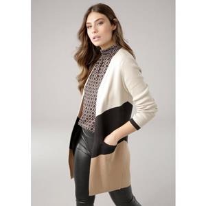 Laura Scott Cardigan met diagonale strepen