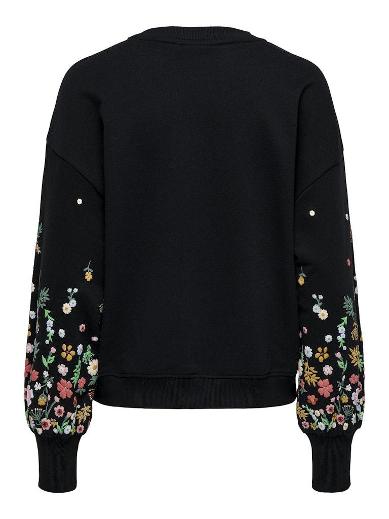 Only Onlbrooke L/s O-neck Flower Swt Noo: