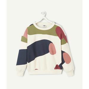 TAPE A L'OEIL Bedrukte sweater met ronde hals, in molton