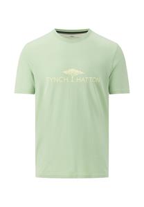 Fynch Hatton T-Shirt, Big Logo Soft Green 