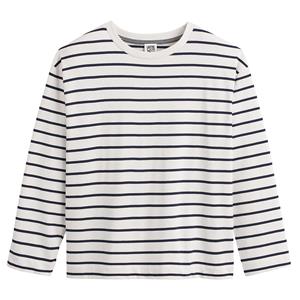 LA REDOUTE COLLECTIONS T-shirt met ronde hals en lange mouwen, gestreept