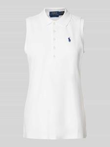 Polo Ralph Lauren Slim fit poloshirt in mouwloos design, model 'JULIE'