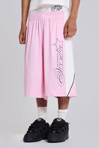 Jaded Man Pink Overdue Basketball Shorts