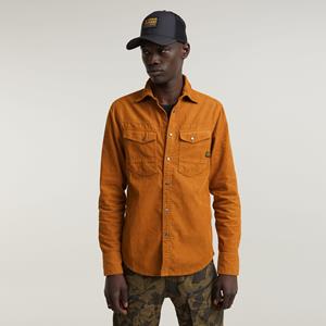 G-Star RAW Dakota Slim Shirt - Bruin - Heren