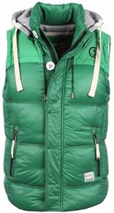 Yole Bodywarmer groen met capuchon