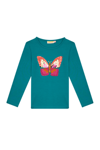 Someone Meisjes t-shirt ls donker mint