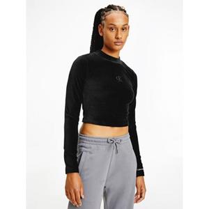 Calvin Klein Shirt met lange mouwen VELVET RIB LONG SLEEVE TOP