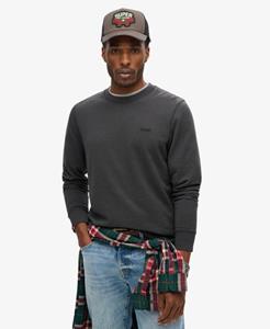 Superdry Mannen Classic Essential Sweatshirt Zwart