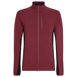 Icebreaker  Descender L/S Zip - Merinovest, rood