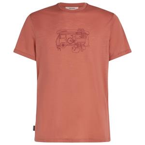 Icebreaker  Merino 150 Tech Lite S/S Tee Arete Peak - Merinoshirt, cedar wood