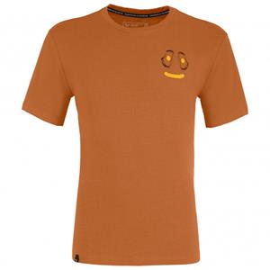 Salewa  Lavaredo Hemp Print T-Shirt - Sportshirt, oranje