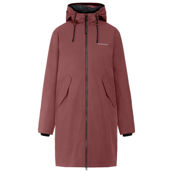 Didriksons  Women's Fia Parka - Lange jas, bruin/rood