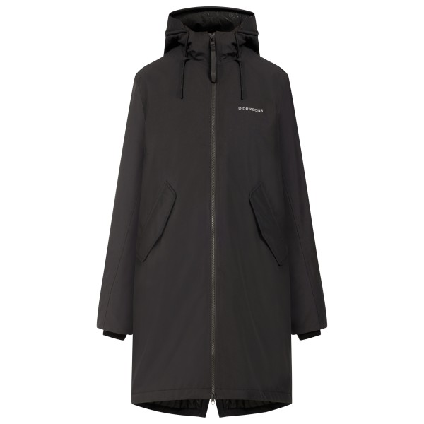 Didriksons  Women's Fia Parka - Lange jas, zwart