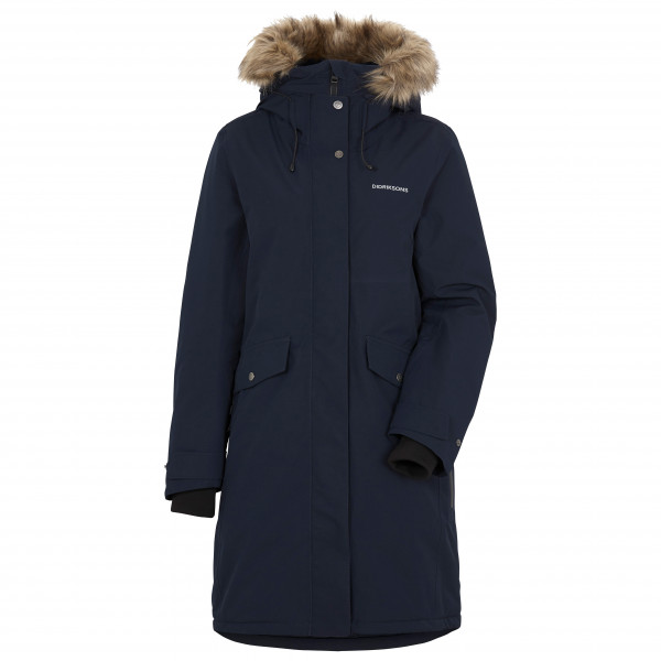 Didriksons  Women's Erika Parka 3 - Lange jas, blauw