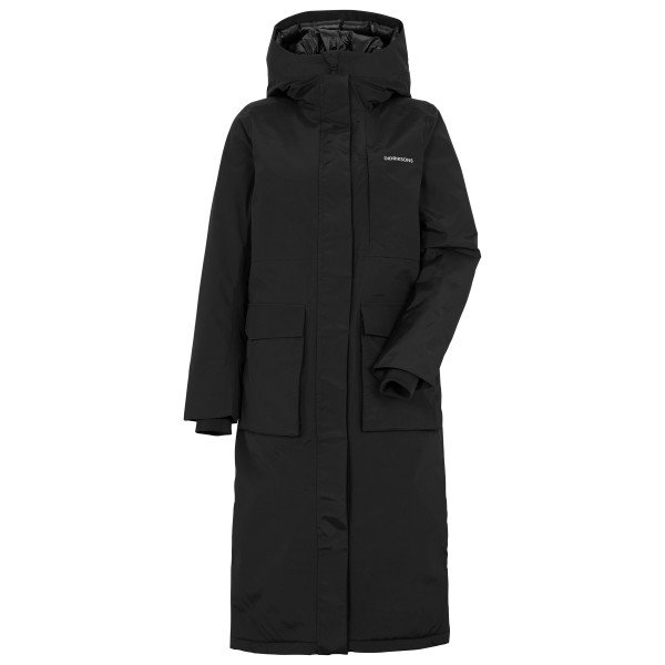 Didriksons  Women's Leya Parka L 3 - Lange jas, zwart