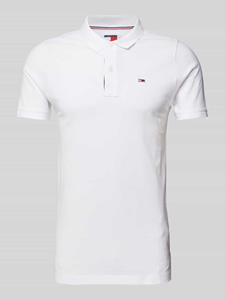 Tommy Jeans Slim fit poloshirt met labelpatch