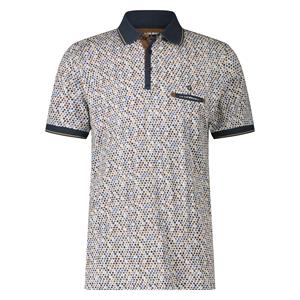 Fellows United Polo Aquarel Drops Navy  