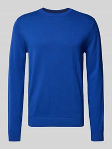 Tom Tailor Gebreide pullover met labelstitching, model 'BASIC'