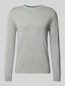 Tom Tailor Gebreide pullover met labelstitching, model 'BASIC'