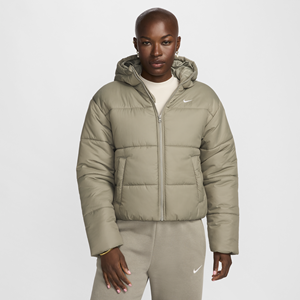 Nike Sportswear Classic Puffer Therma-FIT ruimvallend damesjack met capuchon - Groen