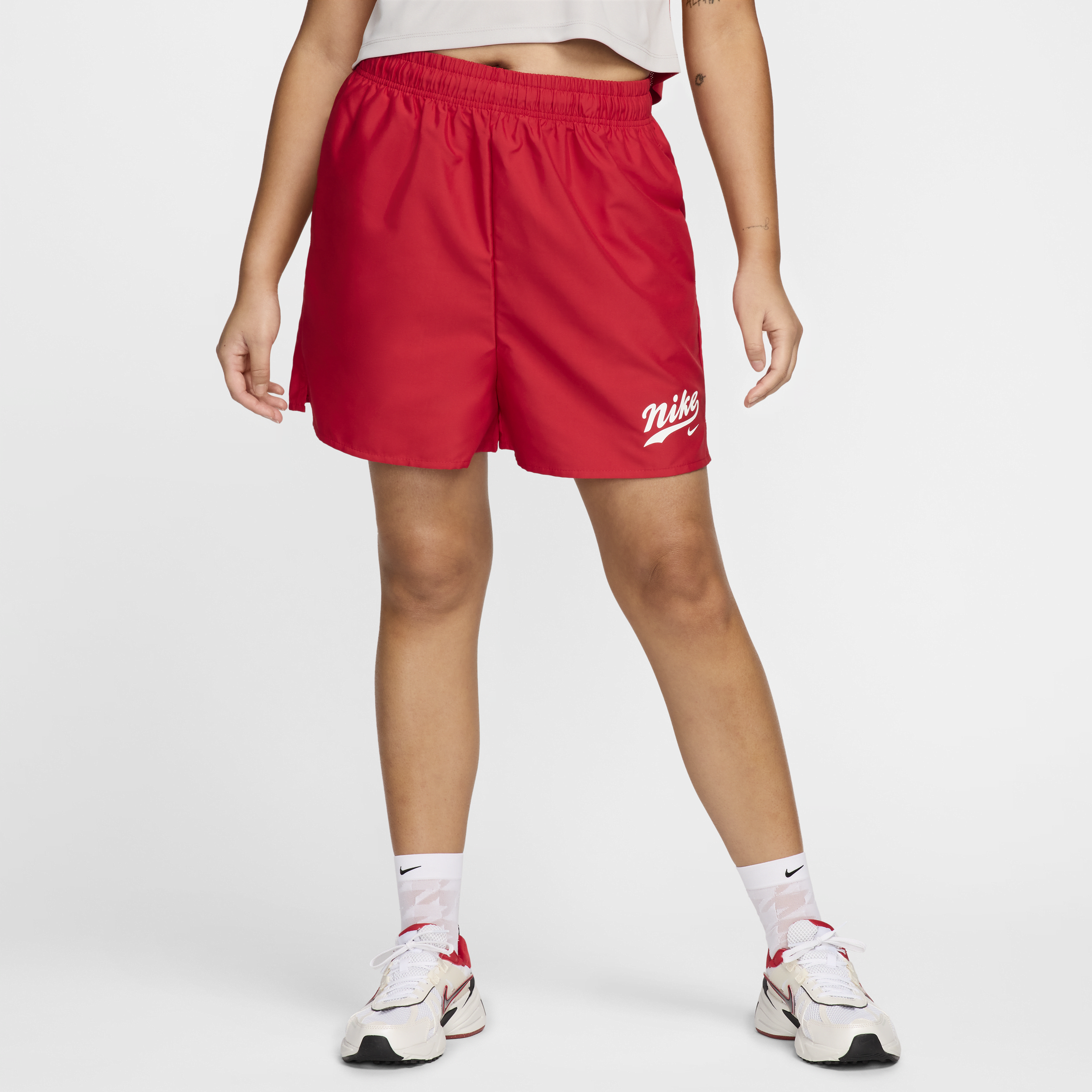 Nike Sportswear geweven damesshorts - Rood