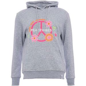 Zwillingsherz Hoodie Roswita met peace breiwerk